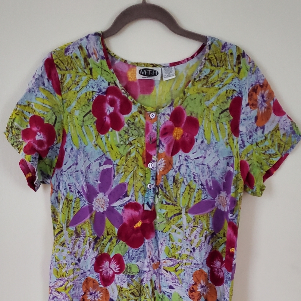 Meant To Be Flowered Dress.   M